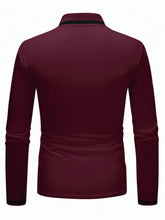 MEN'S LONG SLEEVE SLIM FIT POLO SHIRT